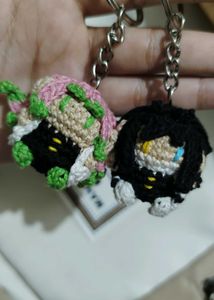 Crochet Anime Keychains| mitsuri and obanai