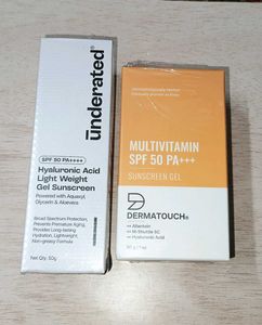 Sunscreen Combo Dermatouch 30ml + Underated 50ml