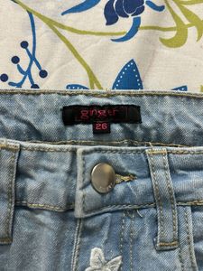 Butterfly Embroidered Jeans