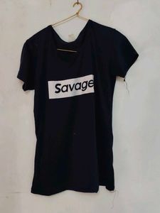 Savage Graphic Tee - Blue