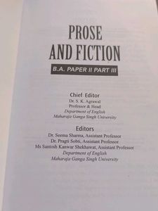 BA English Literature 3yr syllabus textboo