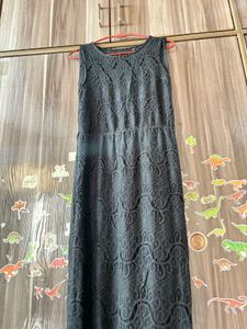 Elegant Black Lace Dress