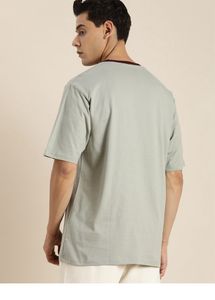 Men Drop Shoulder Oversized  T-shirt
