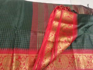 Handmade Pure Kanchi Pattu Rashmika Mandana Saree