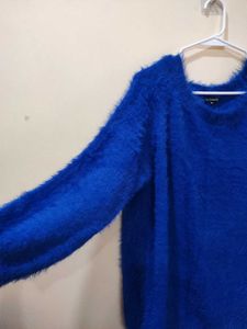 Blue Oversized Terry Jumper