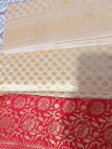 get this beautiful saree with red blouse 900/