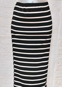 Size Small Striped Midi Skirt