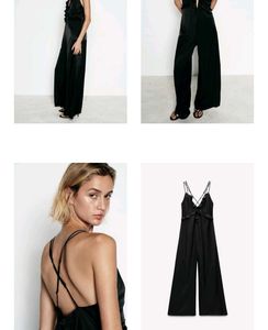 WIDE-LEG JUMPSUIT WITH RUFFLES
