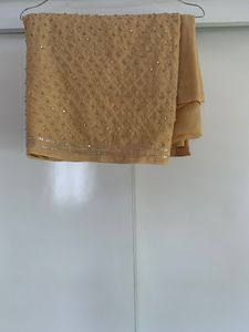 Party Wear Light Cream Color Saree