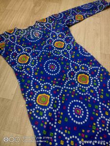 Blue Bandhani Print Kurti