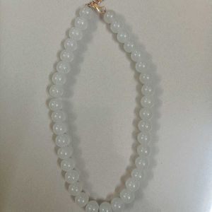 White Beaded Necklace