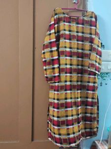 Checked Tunic Dress
