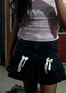 Pinteresty Denim Mini Skirt