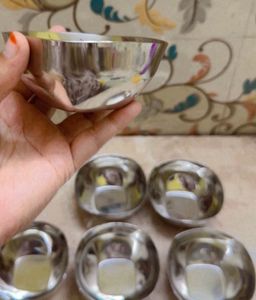 Stainless Steel Bowls (Set of 6)