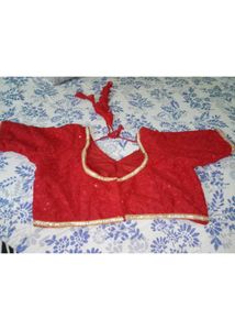 Stylish Tote Bag With Red Blouse