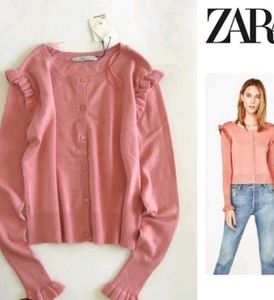 zara Ruffle Cardigan