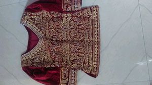 Bridal Langha Top With Dupatta