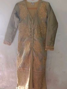 Embroidered Button-Down Tunic