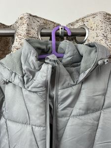 Silver Puffer Jacket 🧥❄️