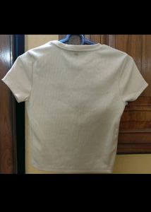 Classy Beige Crop Top For Women