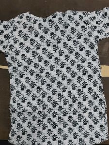 Floral Print Kurta