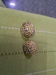 Sparkling Gold Stud Earrings