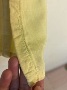 Formal Yellow Embroidered Kurti