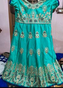 Peacock 🦚 Colour Xxl Anarkali Ethnic Gown..