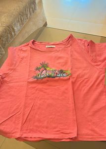 Coral Graphic T-Shirt