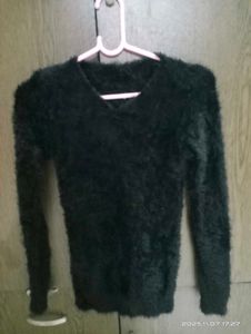 Fluffy Black Sweater