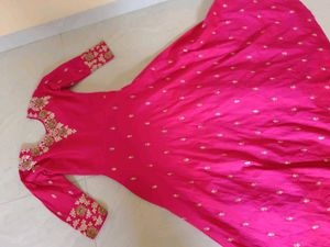 Pink Embroidered Anarkali
