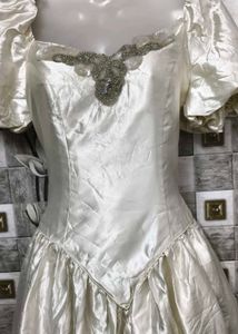 Vintage Cream Formal Dress