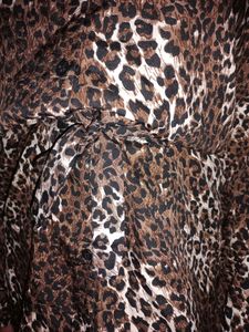 Tiger Print Brown Dress