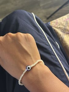 Pearl Evil Eye Bracelet