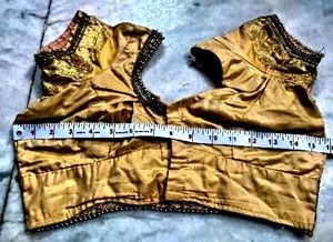 Yellow Colour Kanjeevaram Silk Blouse