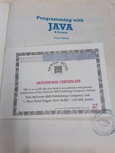 Well maintained Programming with JAVA...A PRIMER