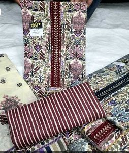 cotton printed suit