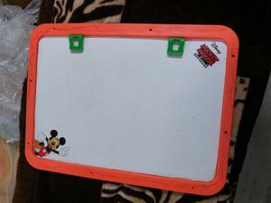 Disney Mickey Mouse Easel With White &amp; Chalk Board