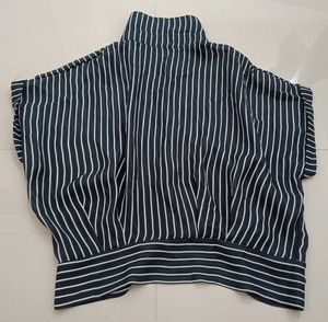 Striped Button-Up Top
