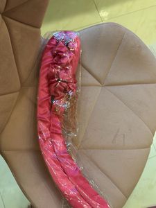 Pink Satin Heatless curls set