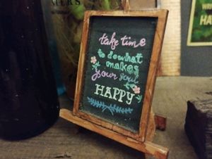 Miniature Black Board Cute Decor