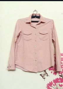 Pink Button-Down Shirt
