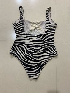 Zebra Print One Piece Swimsuit