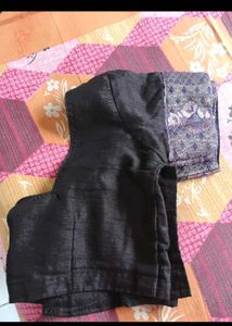 beautiful stylish saree With Stiched Blouse
