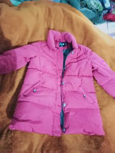 pink puffy ladies jacket