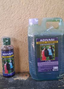 1 Liter Hair Shampoo Adhivasi With Free Oil