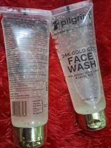 Pilgrim 24K Gold Gel Face Wash80ml+80ml(Pack of 2)