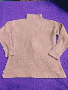 Tan Turtleneck Top