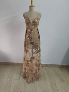 Elegant Floral Embroidered Maxi Dress