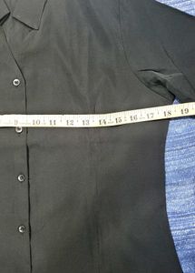 Classic Black Button-Down Top